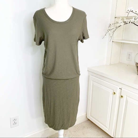 James Perse Short Sleeve Blouson T-Shirt Dress L - Picture 7 of 15
